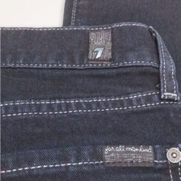 7 FOR ALL MANKIND Roxanne Dark Wash Skinny Jeans - Picture 7 of 7